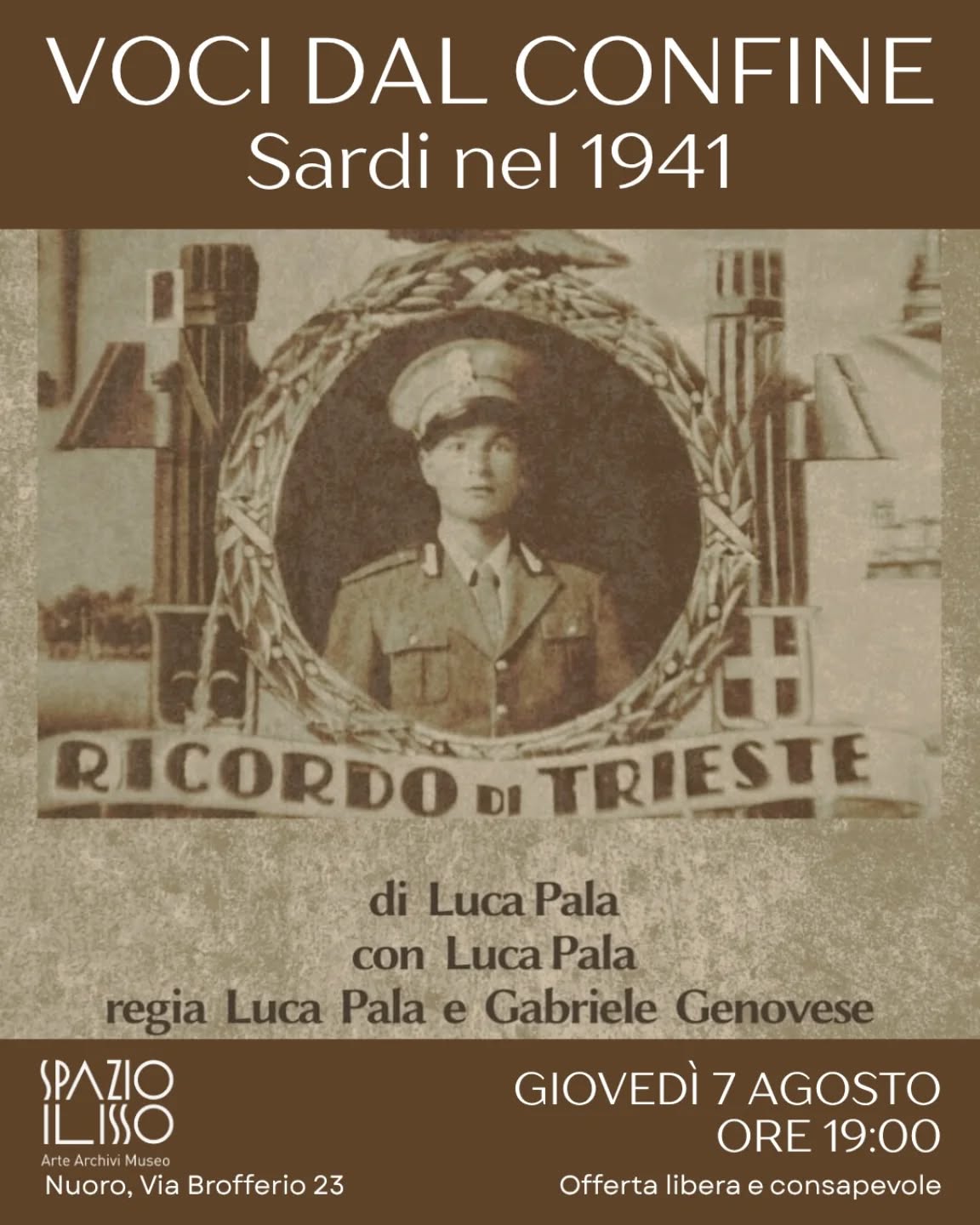 Recital "Voci dal confine. Sardi nel 1941"